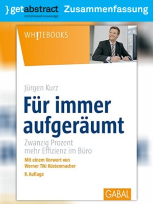 cover image of Für immer aufgeräumt (Zusammenfassung)